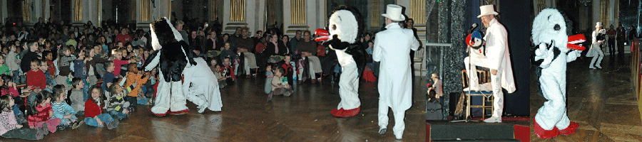 One manchot Nestor spectacle orienté scolaire